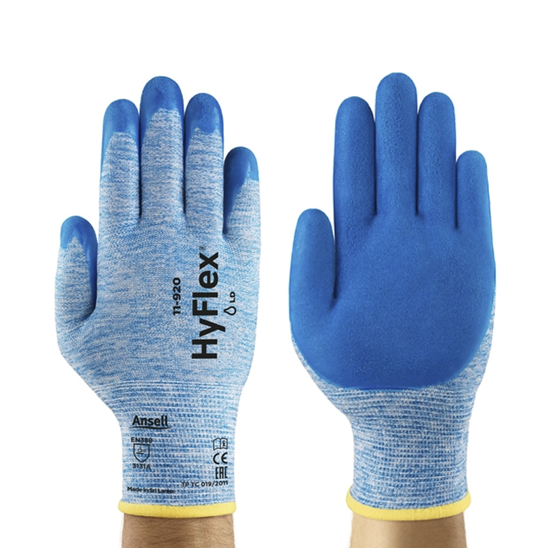 Ansell HyFlex 11-920 Palm-Coated Oil Resistant Gloves